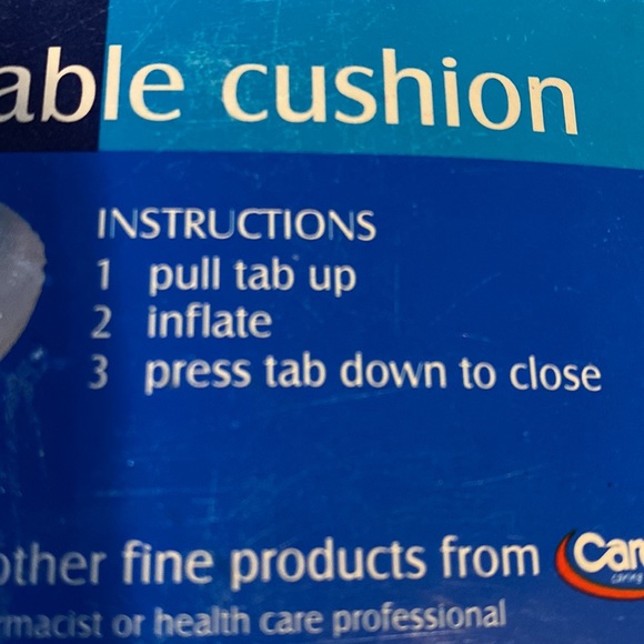 NEW Carex Health Medical Inflatable Ring Cushion Rubber For home office travel - Picture 4 of 9